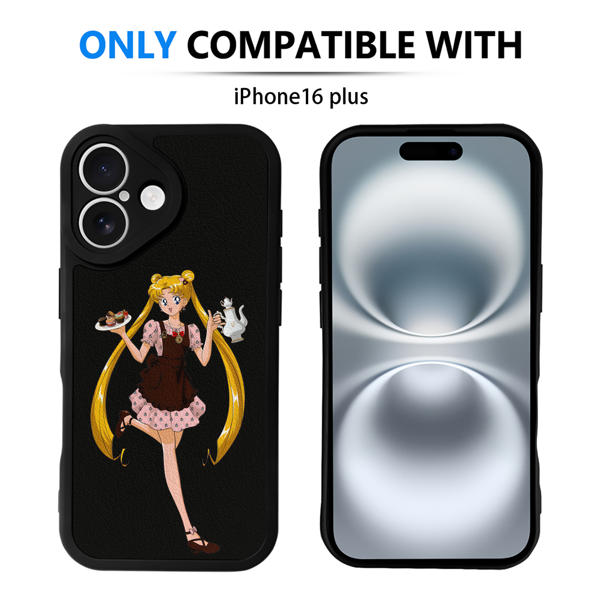 （画像用） 美少女戦士セーラームーン 愛野 美奈子 あいの みなこ Sailor Moon Aino Minako 【iPhone 16シリーズ対応】シリコンスマホケース（レザー調） 材質：シリコン